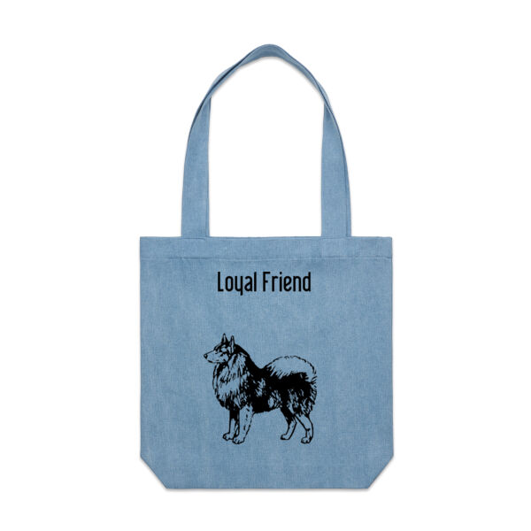 Loyal Friend - Denim Carrie Tote Thumbnail