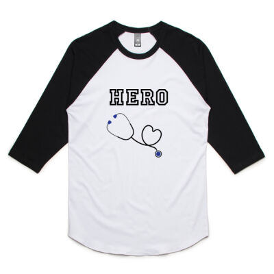 HERO DESIGNS - Unisex Raglan Tee Thumbnail