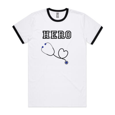 HERO DESIGNS - Mens Ringer Tee Thumbnail