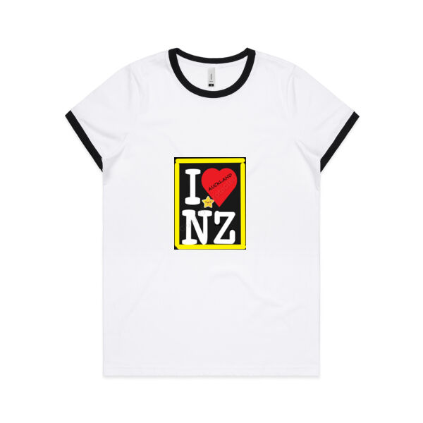 NEW ZEALAND STYLE - Womens Ringer Tee Thumbnail
