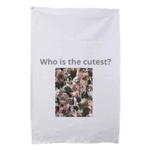 Who is the cutest?  - Tea Towel Thumbnail