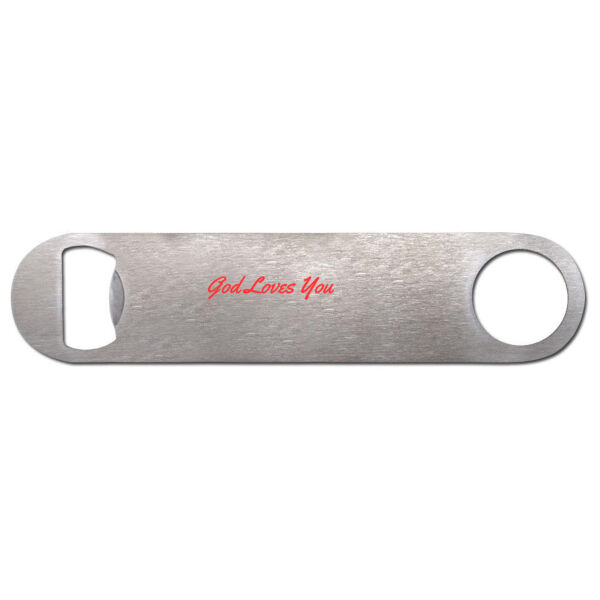 Face Mask "God cares & Love You" - Bottle Opener Thumbnail