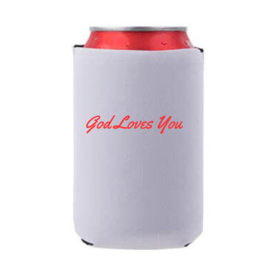 Face Mask "God cares & Love You" - Can Cooler Thumbnail